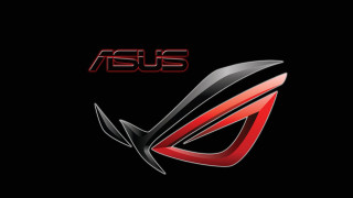 Asus logo black background red - arrow free wallpaper