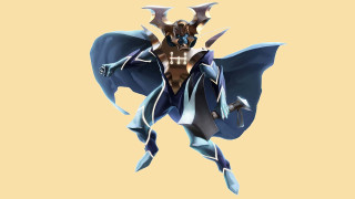 Helmet wings ice armor glowing - a blue tail free wallpaper
