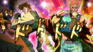 Anime characters group colorful background 9 - dynamic pose free wallpaper