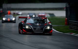 Race car track competition grass - other car behind free wallpaper