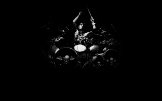 Drummer playing drums dark arms - free abstract wallpaper