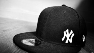 Yankees hat black visor white - peak free wallpaper