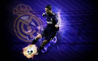 Man kicking soccer ball purple - a soccer ball free wallpaper