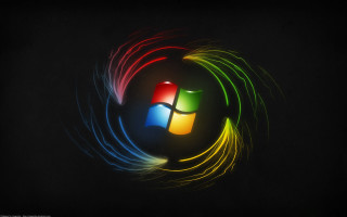Colorful logo black background white 4 - purism free wallpaper