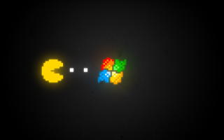 Traffic light pixel yellow light - dynamic lighting free wallpaper