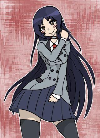 Girl school uniform black hair - long black hair free wallpaper