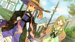 Anime couple street corner building - a street corner free wallpaper