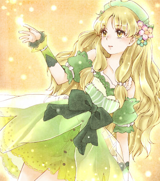 Girl green dress holding teddy - a teddy bear free wallpaper