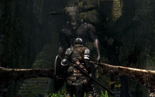 Man armor forest demon back - a giant demon free wallpaper