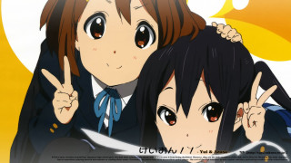 Anime girls peace sign hands - the peace sign free wallpaper