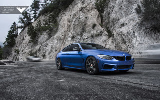 Blue car mountain road rock - the road free wallpaper
