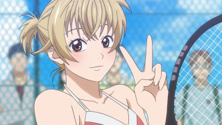 Tennis woman fence anime blush - a tennis ball free wallpaper