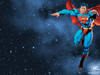Man flying superman costume red - a red cape free wallpaper