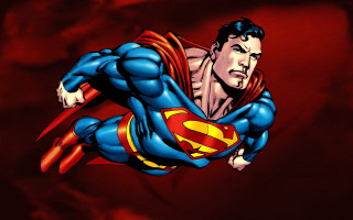 Superman flying cape open hands - heroic free wallpaper
