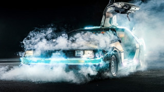Car smoke dark trunk hood - retrofuturism free wallpaper