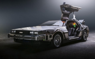 Delorean doors open back door - its door free wallpaper