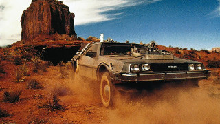 Car desert rocks sky clouds - the desert free wallpaper