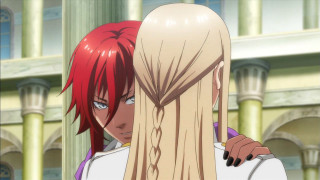 Anime couple characters building columns - column and columns free wallpaper
