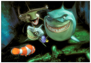 Shark cartoon animals cave fish - their face free wallpaper