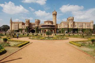 Large building tower clock garden 4 - ella guru free wallpaper