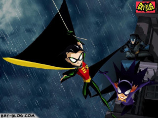 Batman robin wayne flying rain - brave free wallpaper