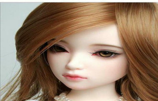 Gothic doll redhair necklace white - feature free wallpaper