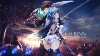 Anime couple sky stars clouds 2 - aya goda free wallpaper for desktop