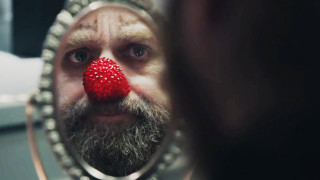 Man red nose ball mouth - his mouth free wallpaper