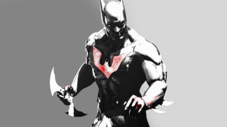 Batman character knife mask heart - a red heart free wallpaper