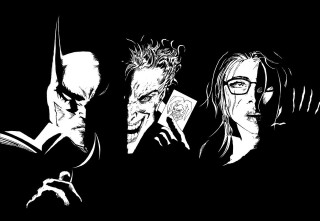 Batman joker glasses woman cigarette - glass free wallpaper
