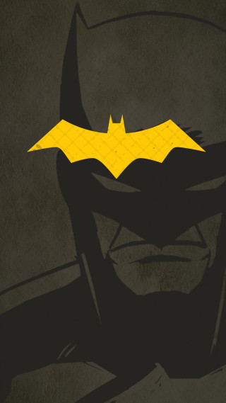 Batman poster yellow bat black - pop art free wallpaper