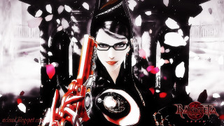 Woman holding gun red object - in front free wallpaper