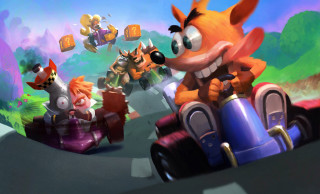Cartoon character toy car mario - a dog and a cat free wallpaper