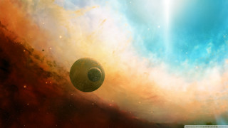 Star sky painting bright blue - christopher balaskas free wallpaper