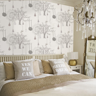 Bedroom with bed interior design 5 - a bed free wallpaper