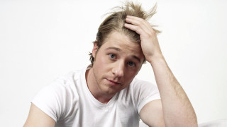 Messy hair man serious portrait - messy free wallpaper