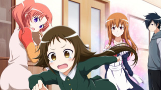 Anime girls hallway hair camera - the other girl free wallpaper