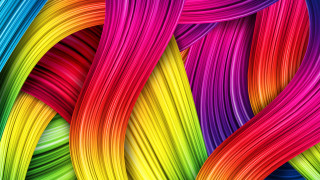 Colorful hair swirl vibrant painting - vibrant color line free wallpaper