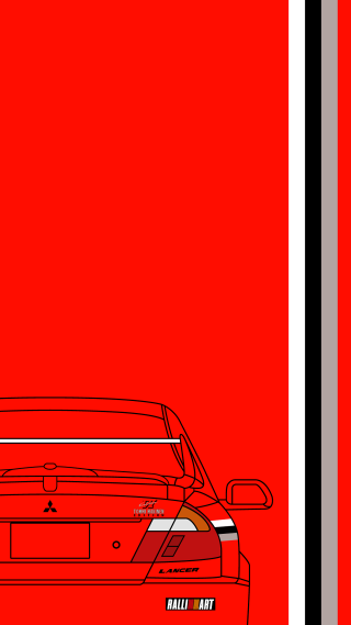 Red car white stripe black - a black stripe free wallpaper