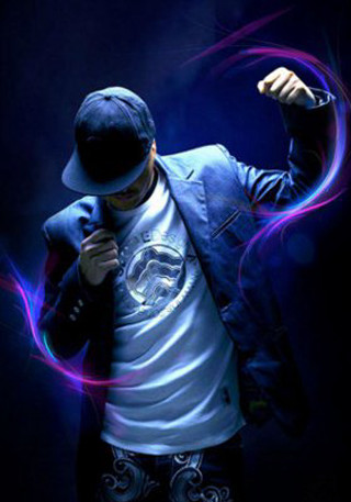 Blue fire energy ball clenched - white shirt free wallpaper