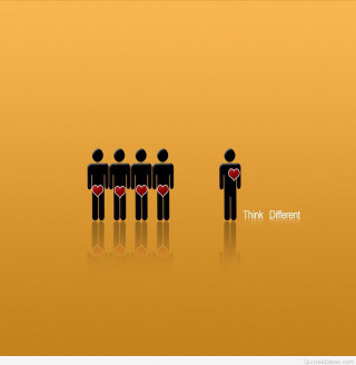 Group of people with hearts - free minimalism wallpaper