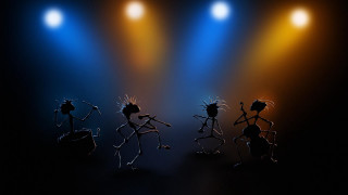 Dancing people stage lights spotlight - stage free wallpaper