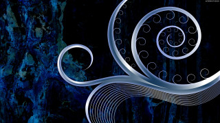 Blue black swirl design background - alison kinnaird free wallpaper