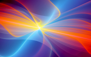 Colorful abstract blue orange red - a yellow center free wallpaper