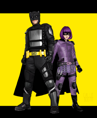 Couple costumes yellow background black - costume free wallpaper