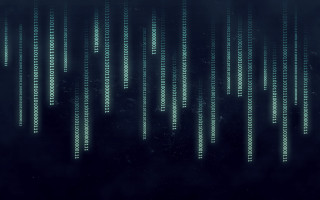 Dark background green numbers black 2 - white number free wallpaper