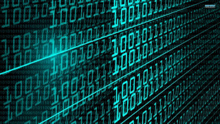 Numbers green glow black background - white letter free wallpaper