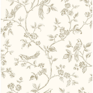 Bird flowers wallpaper side image - a flemish baroque free wallpaper