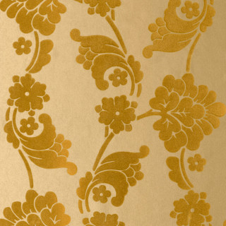 Gold white flower pattern black - a black cat free wallpaper