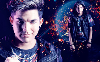 Black jacket man explosion hologram - adam willaerts free wallpaper